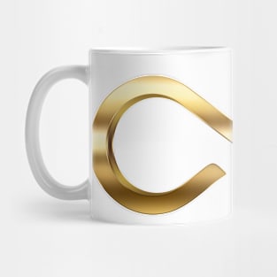 Gold Infinity Symbol For Autism Mug